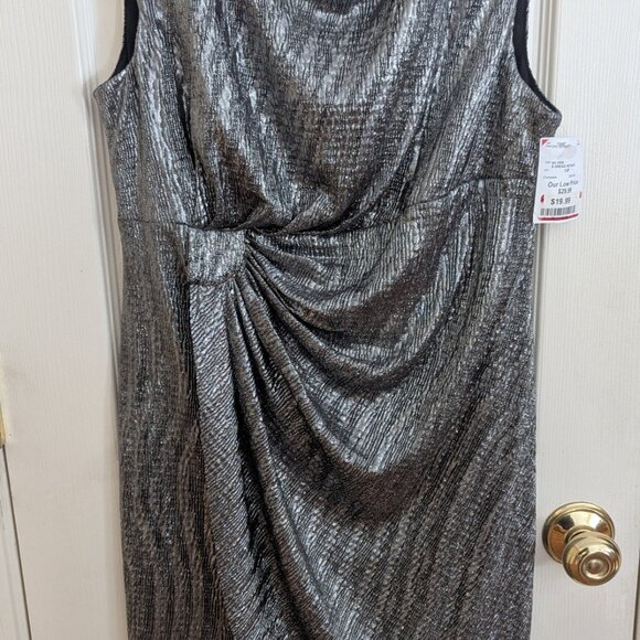Sparkly Silver Party Dress NWT Sz 12P Holiday Glitz - Picture 2 of 10